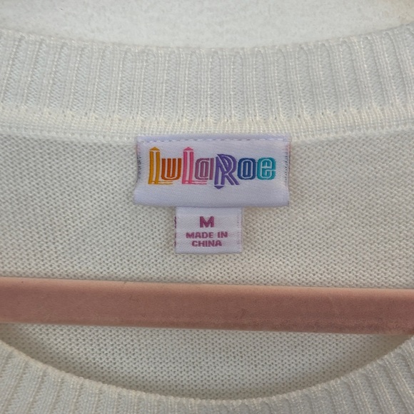 LuLaRoe Cream Knit Sweater - Picture 2 of 3